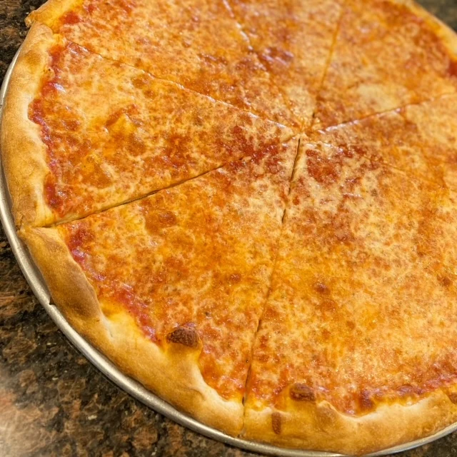 Pizza fresh from the wood oven